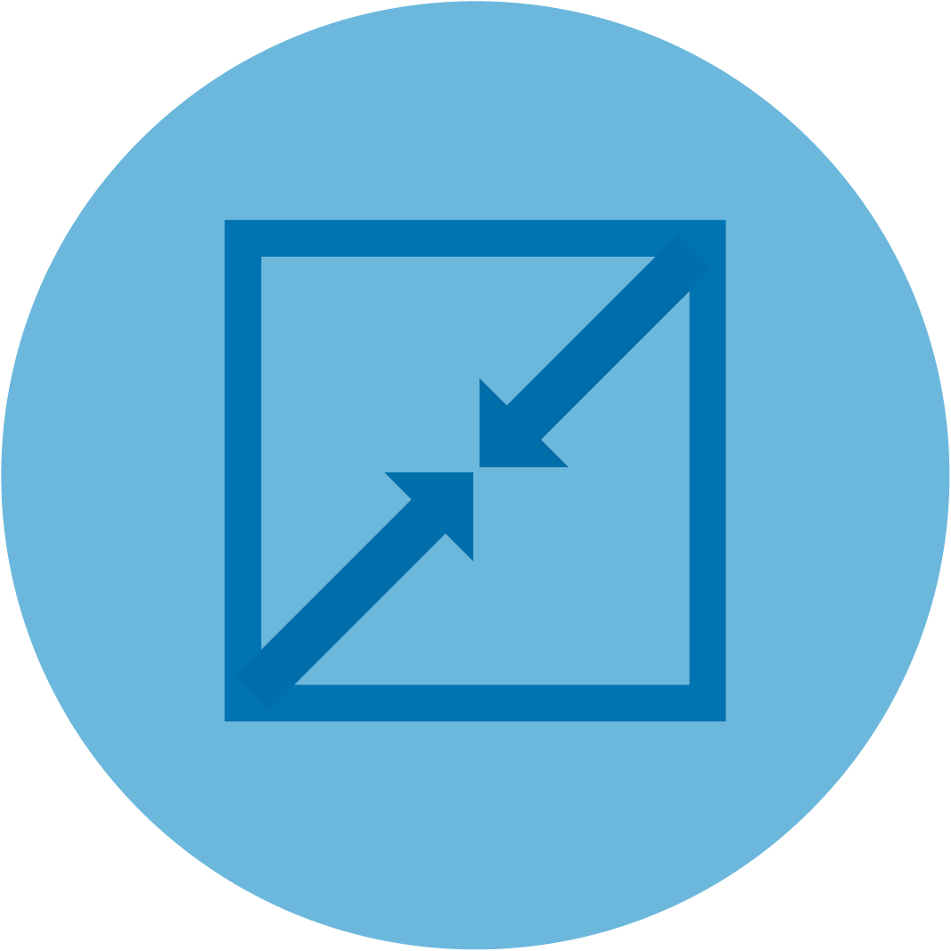 Icone optimisation de l'espace