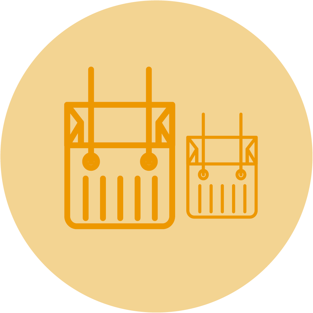 Icone plusieurs format de big bags