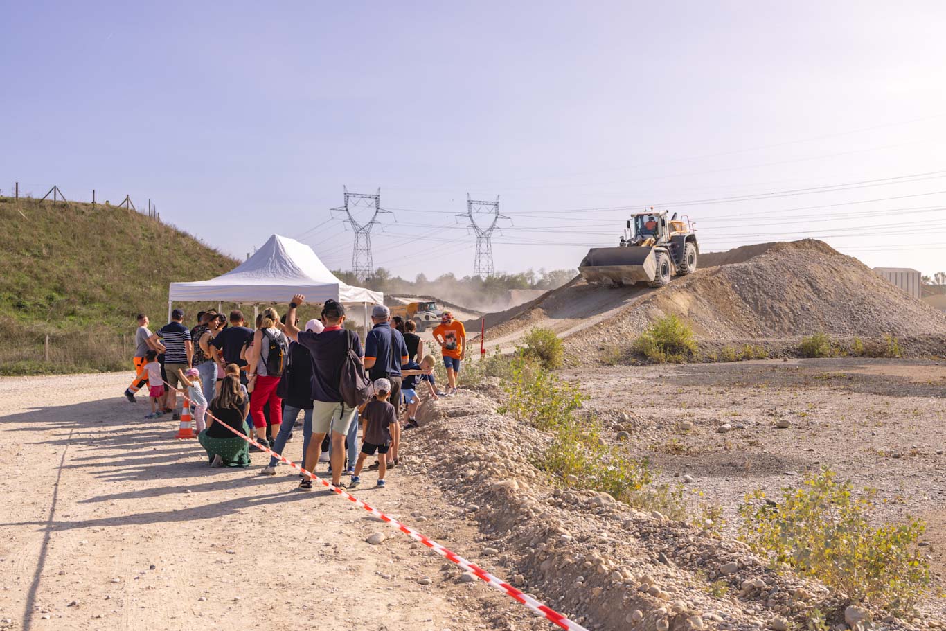 Tour en dumper pour les visiteurs
