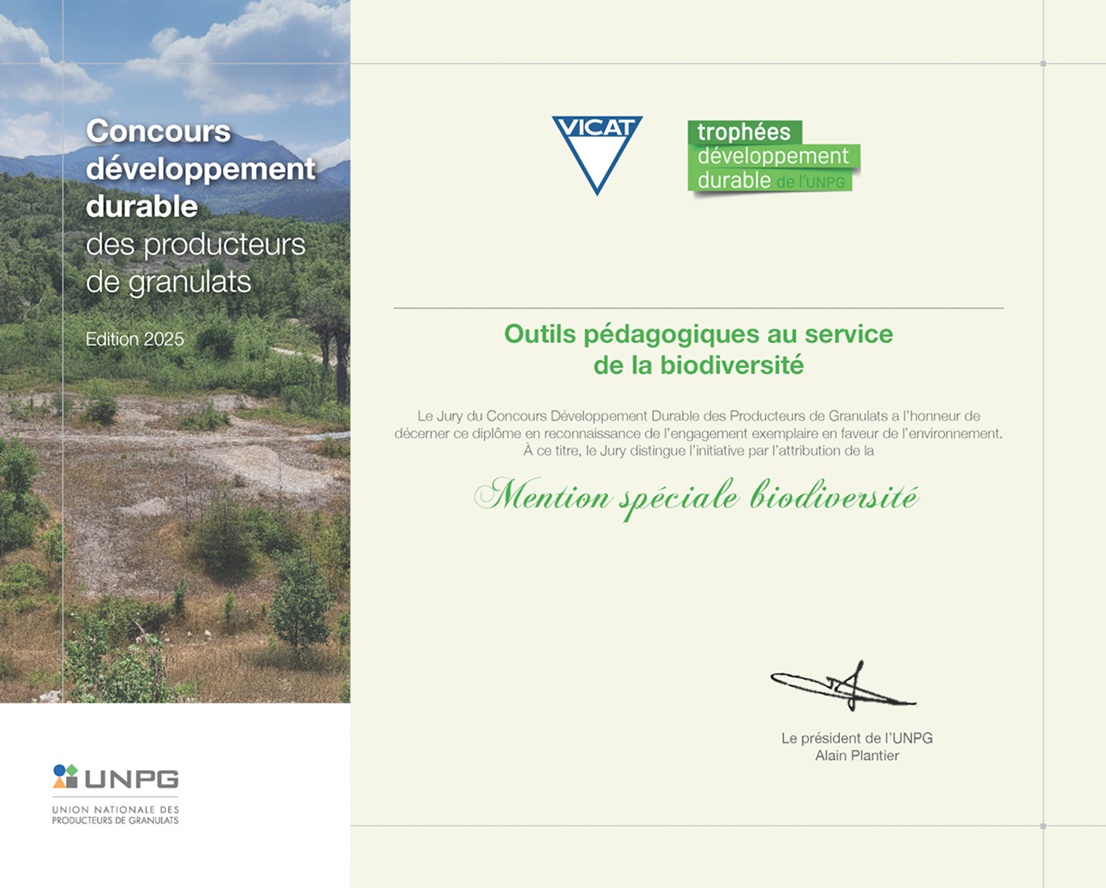 Diplôme UNPG mention spéciale biodiversité