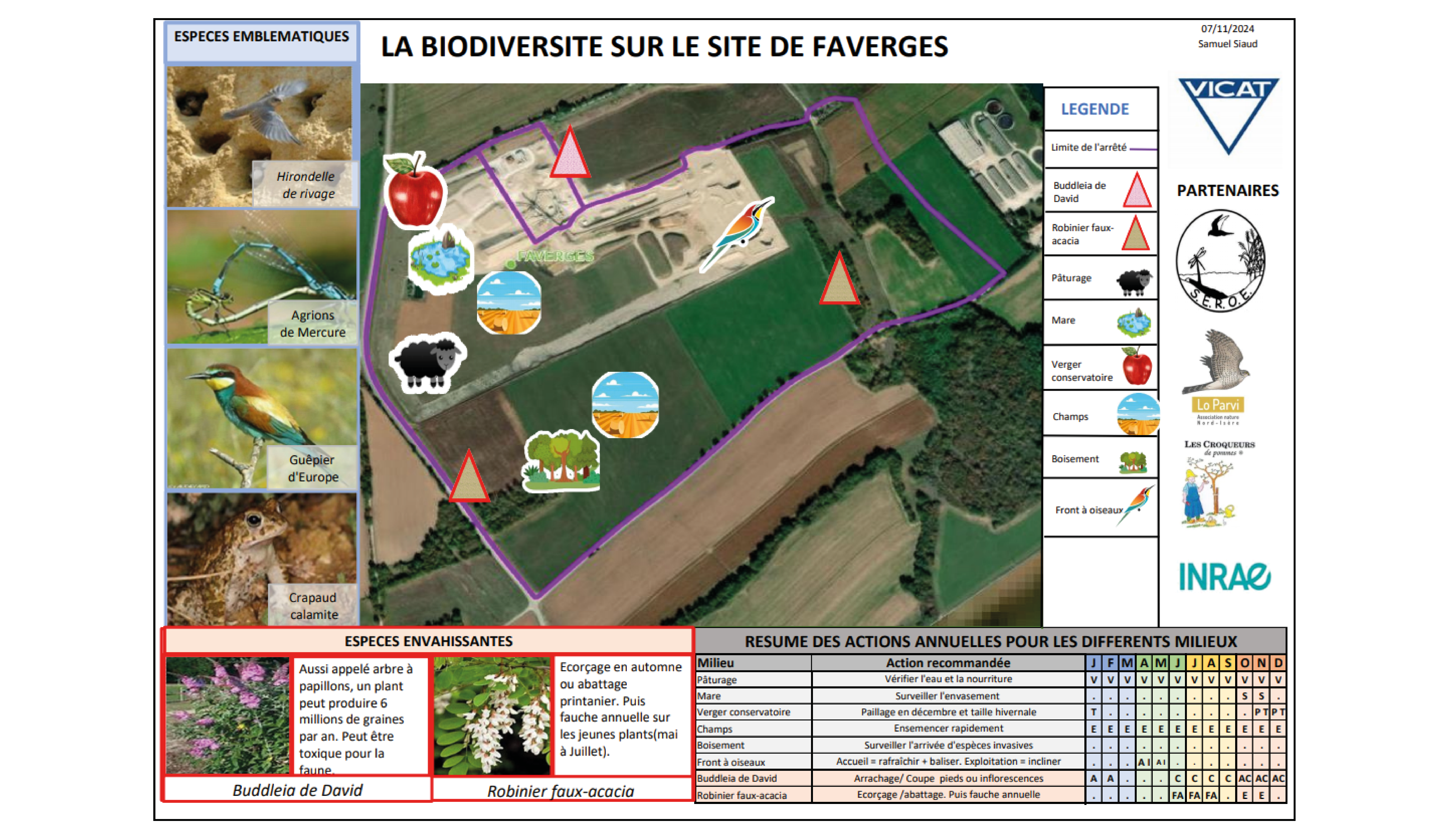 Fiche Biodiversité de la carrière de Faverges