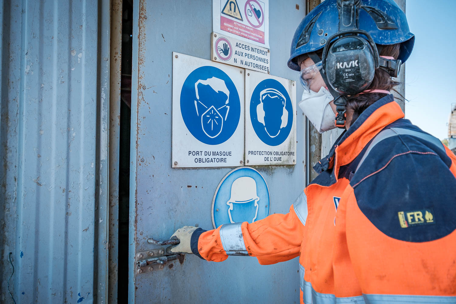 Collaborateur Granulats Vicat avec ses EPI