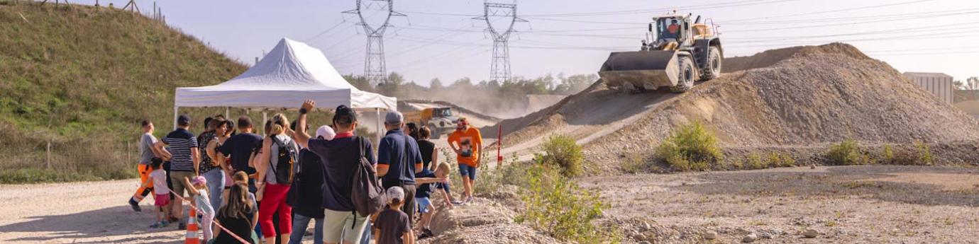 Tour en dumper pour les visiteurs