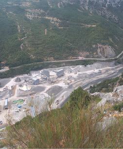 Site Granulats Vicat La Courbaisse