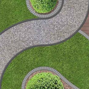 Chemin en béton désactivé vicat