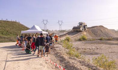 Tour en dumper pour les visiteurs