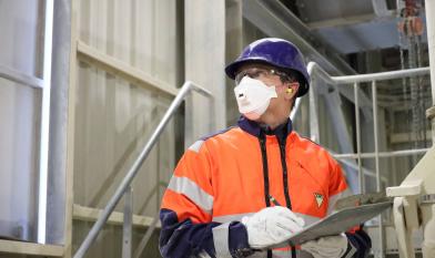 Collaborateur avec ses EPI